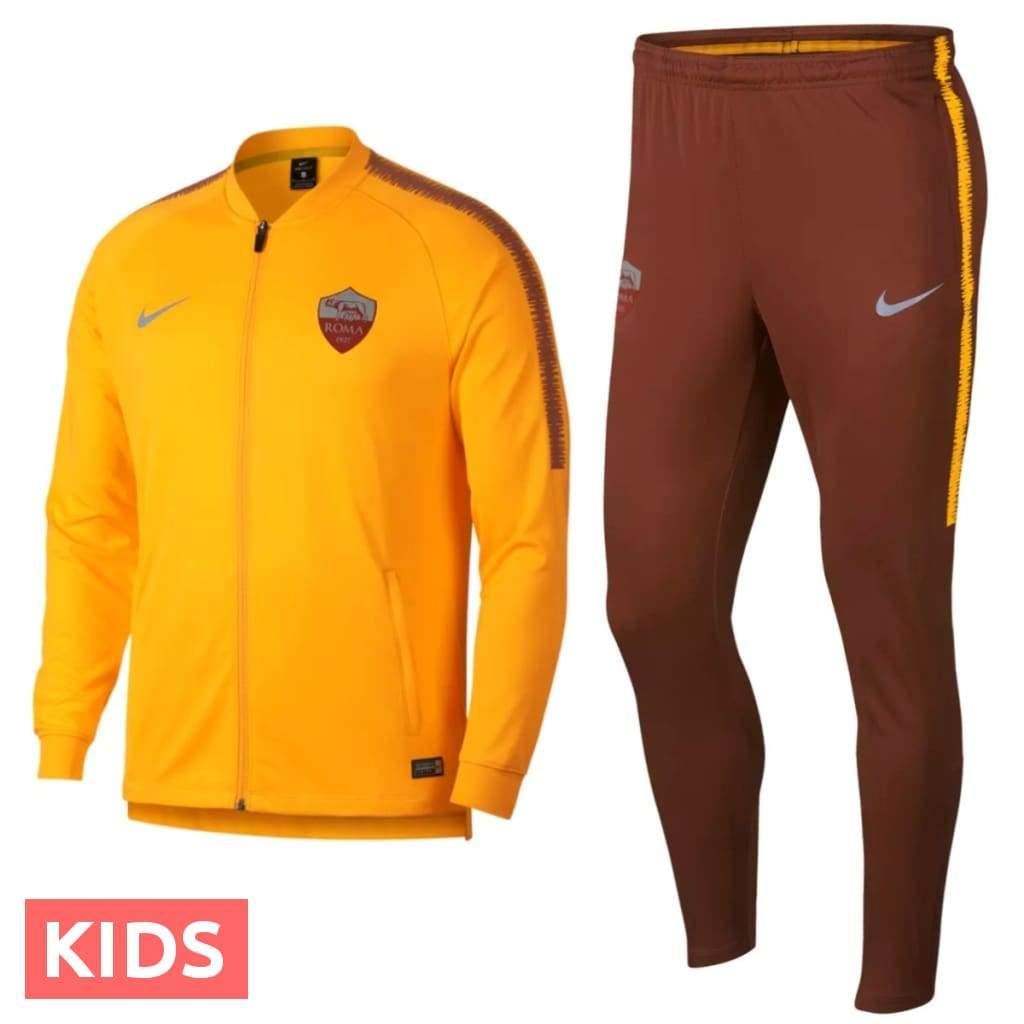 Kids - AS Roma UCL presentation soccer tracksuit 2018/19 - Nike - SoccerTracksuits.com