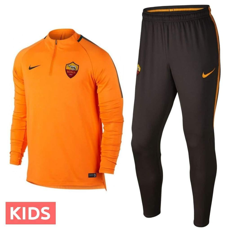 Kids - AS Roma UCL Training Technical Soccer Tracksuit 2017/18 - Nike - SoccerTracksuits.com