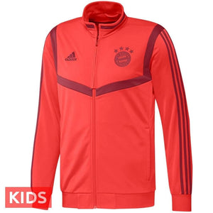Kids - Bayern Munich training bench Soccer tracksuit 2019/20 - Adidas - SoccerTracksuits.com