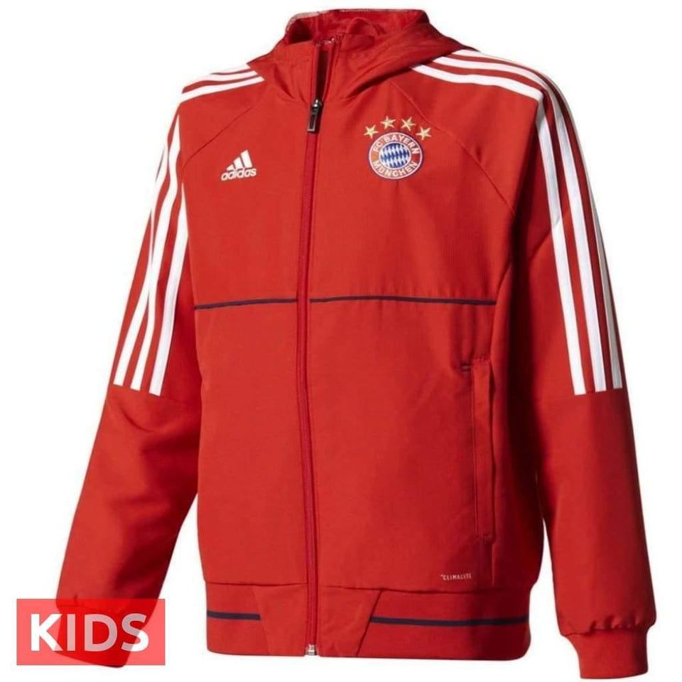 Kids - Bayern Munich Training Presentation Soccer Tracksuit 2017/18 - Adidas - SoccerTracksuits.com
