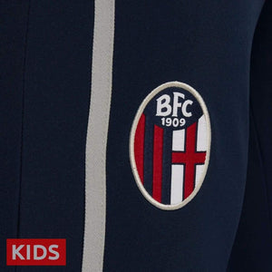 Kids - Bologna FC navy presentation soccer tracksuit 2018/19 - Macron - SoccerTracksuits.com