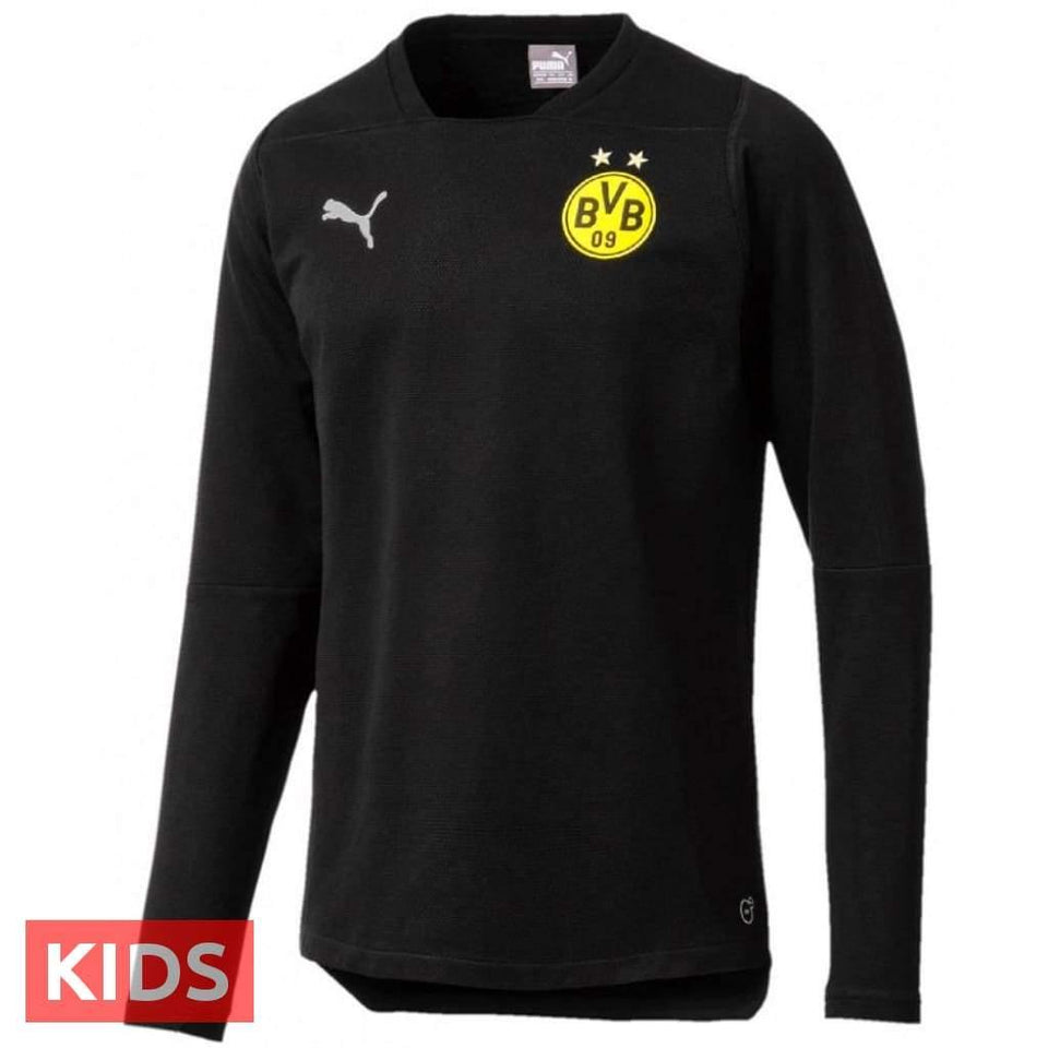 Kids - Borussia Dortmund casual jogging sweat soccer suit 2018/19 - Puma - SoccerTracksuits.com