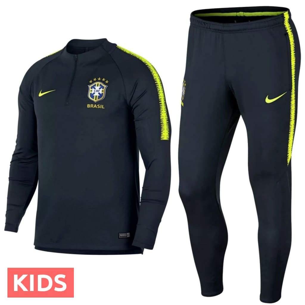 Kids - Brazil Technical training Soccer tracksuit 2018/19 - Nike - SoccerTracksuits.com
