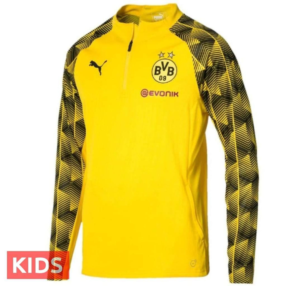 Kids - BVB Borussia Dortmund Training Technical Soccer Tracksuit 2018 - Puma - SoccerTracksuits.com