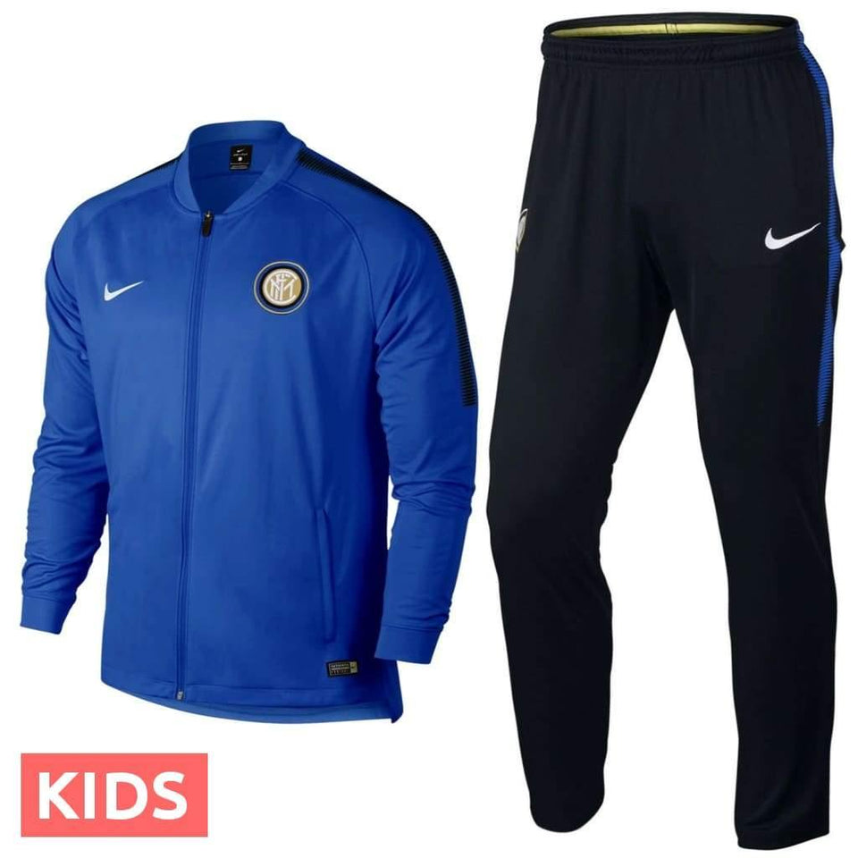 Kids - Inter Milan Training Presentation Soccer Tracksuit 2017/18 - Nike - SoccerTracksuits.com