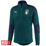 Kids - Italy national team green training Soccer tracksuit 2019 - Puma - SoccerTracksuits.com