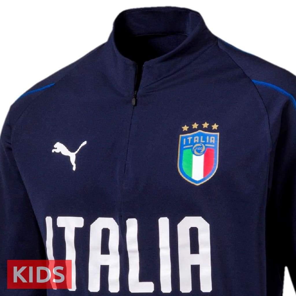 Kids Italy Navy Technical Training Soccer Tracksuit 2018/19 Puma