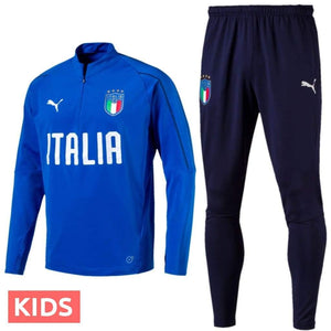 Kids - Italy Technical Training Soccer Tracksuit 2018/19 - Puma - SoccerTracksuits.com