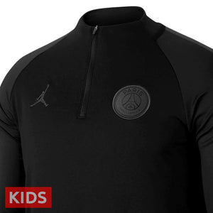 Kids - Jordan x PSG black technical soccer tracksuit UCL 2018/19 - Jordan - SoccerTracksuits.com