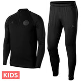 Kids - Jordan x PSG black technical soccer tracksuit UCL 2018/19 - Jordan - SoccerTracksuits.com