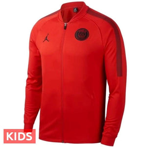 Kids - Jordan x PSG red/black presentation soccer tracksuit UCL 2018/19 - Jordan - SoccerTracksuits.com