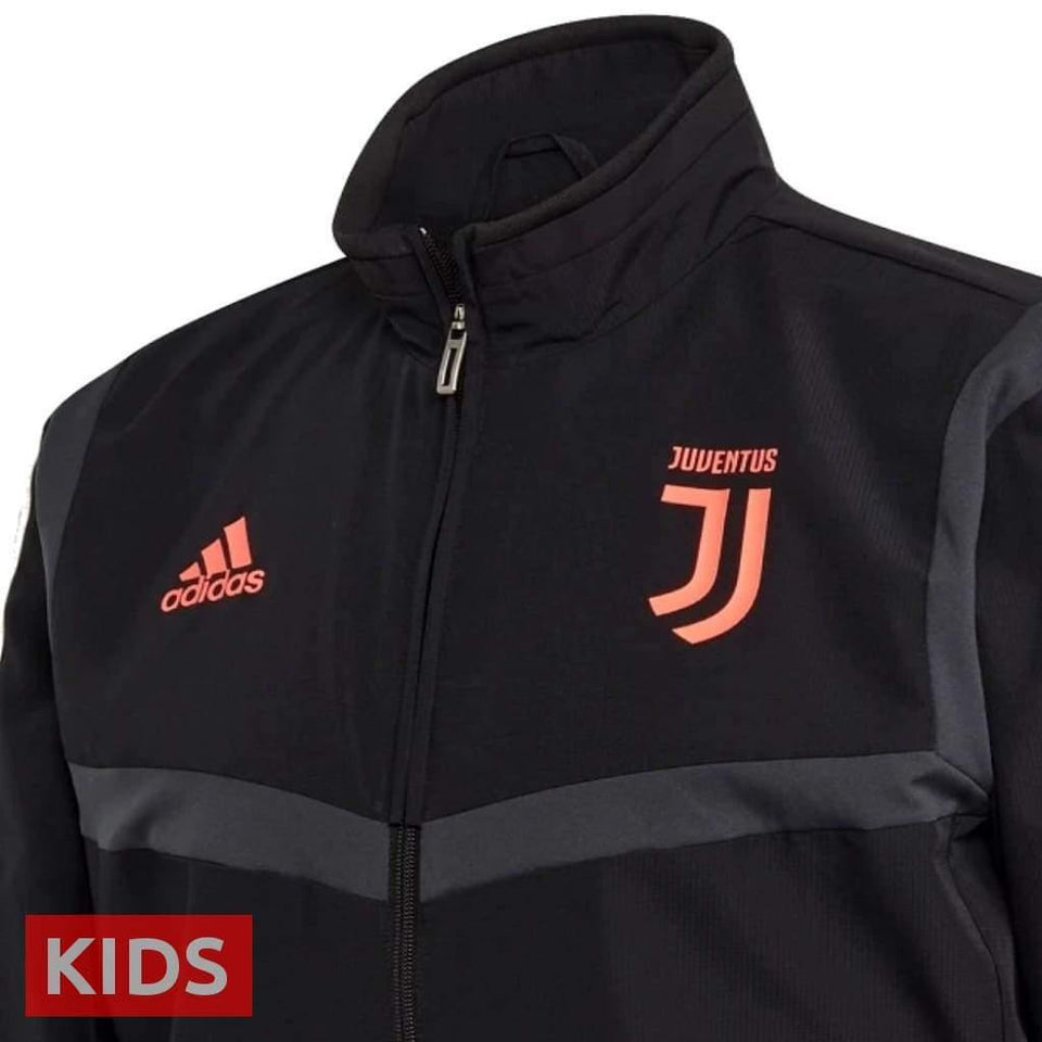 Kids - Juventus black presentation Soccer tracksuit 2019/20 - Adidas - SoccerTracksuits.com