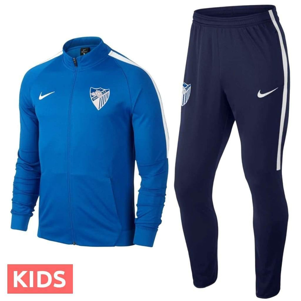 Kids - Malaga CF soccer training presentation tracksuit 2018/19 - Nike - SoccerTracksuits.com