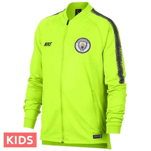 Kids - Manchester City fluo training presentation soccer tracksuit 2019 - Nike - SoccerTracksuits.com