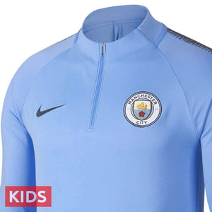 Kids - Manchester City light blue training technical soccer tracksuit 2018/19 - Nike - SoccerTracksuits.com