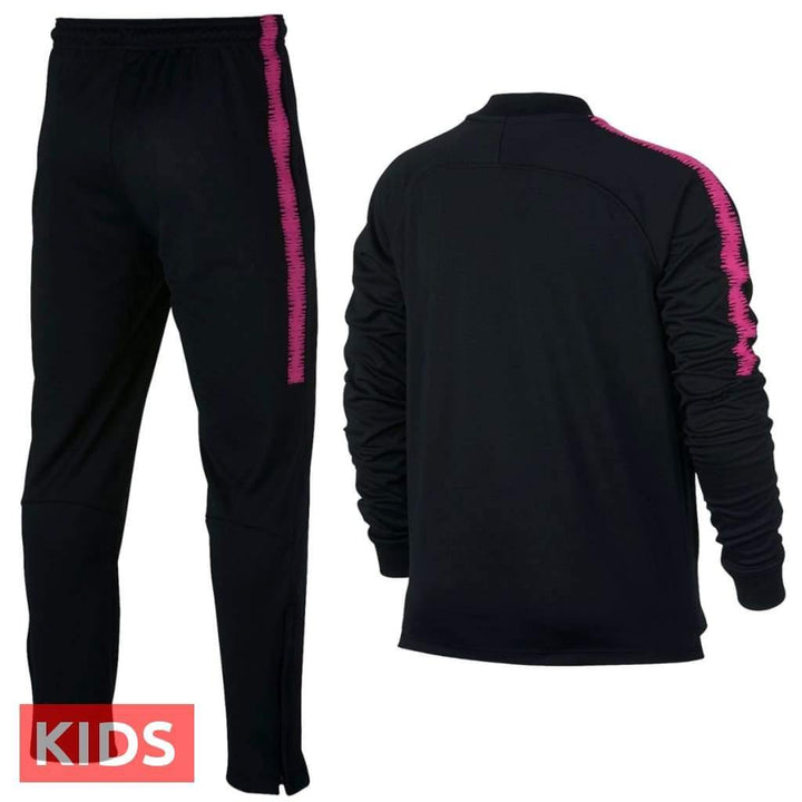 Kids - Paris Saint Germain black presentation soccer tracksuit 2018/19 - Nike