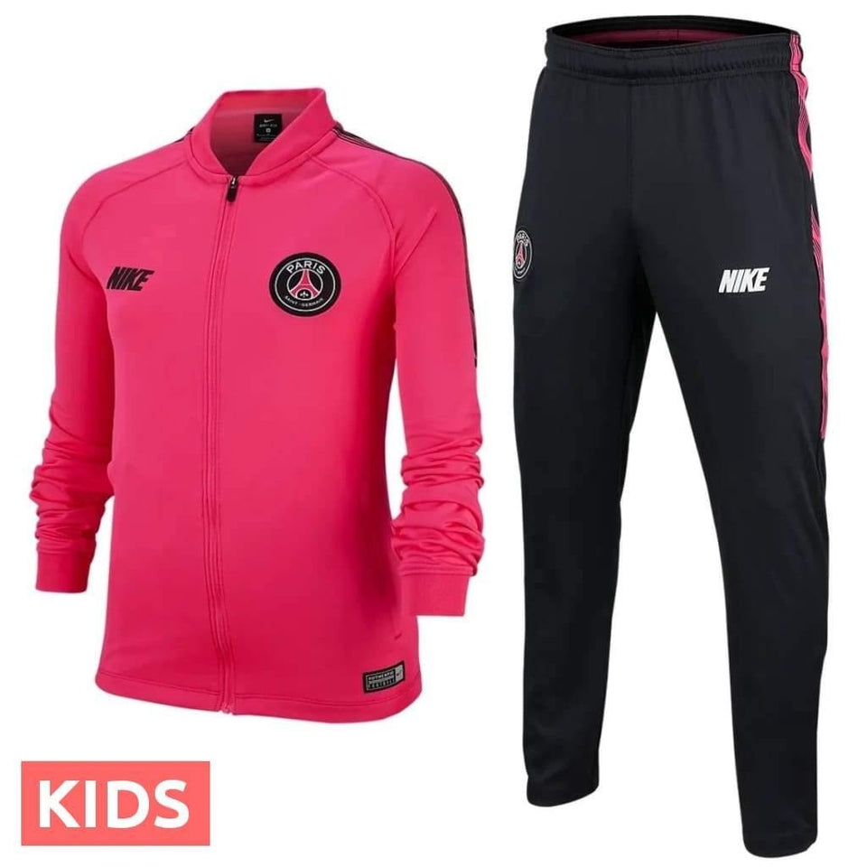 Kids - Paris Saint Germain pink presentation soccer tracksuit 2019 - Nike - SoccerTracksuits.com