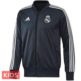 Kids - Real Madrid Training/Presentation Soccer Tracksuit 2018/19 - Adidas - SoccerTracksuits.com