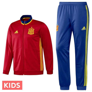 Kids - Spain Training Soccer Tracksuit Euro 2016 - Adidas - SoccerTracksuits.com