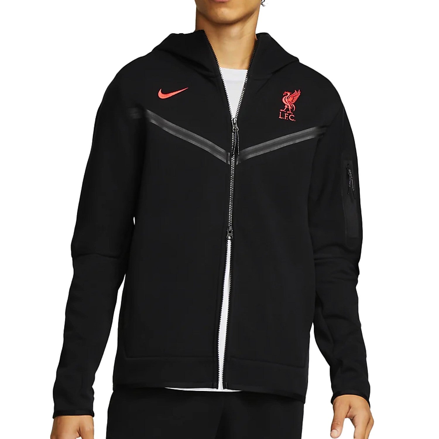 Liverpool FC black Tech Fleece presentation tracksuit 2022/23 Nike