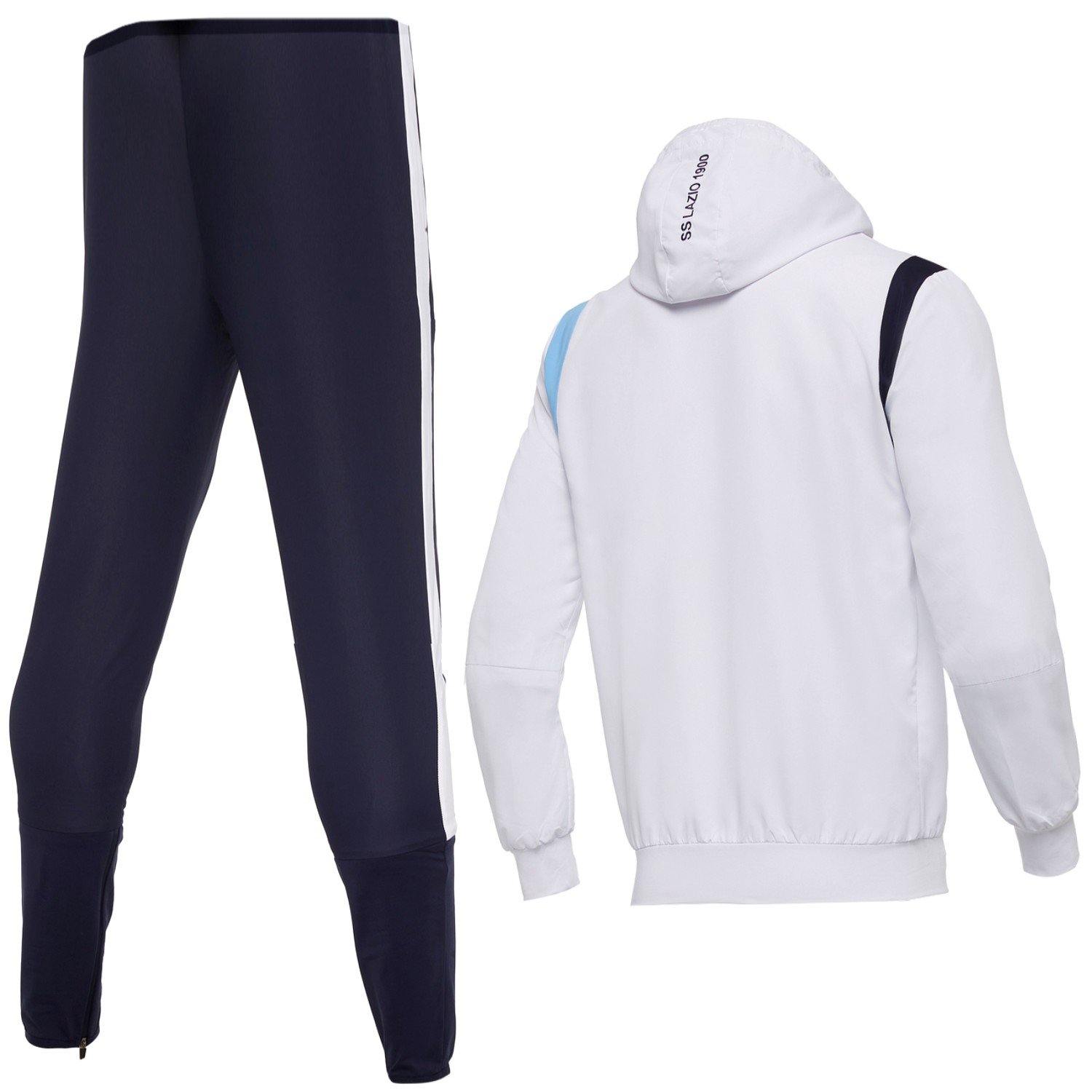 SS Lazio Tracksuit 2020/21 White/Navy - Macron – SoccerTracksuits.com