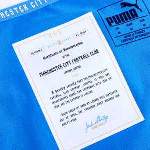 Manchester City 125 Years Authentic soccer jersey 2019 in box - Puma - SoccerTracksuits.com