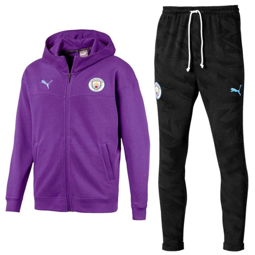 Manchester City violet Casual presentation tracksuit 2019/20 - Puma - SoccerTracksuits.com