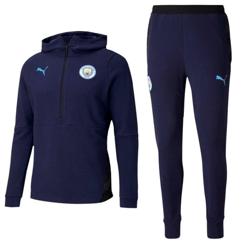 Manchester City Casual hooded presentation tracksuit 2020/21 - Puma - SoccerTracksuits.com