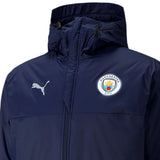 Manchester City soccer bench padded jacket 2021/22 navy - Puma