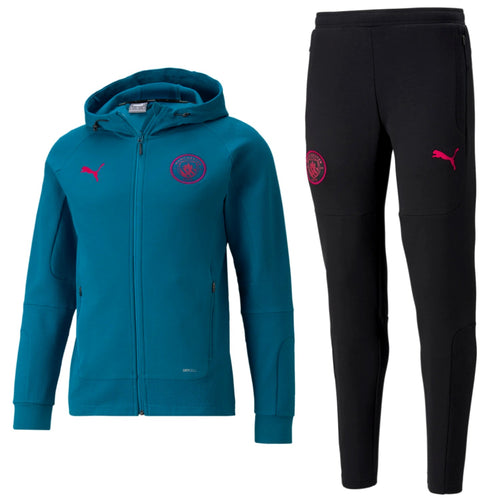 Manchester City Lässiger Präsentations-Trainingsanzug mit Kapuze 2022 - Puma