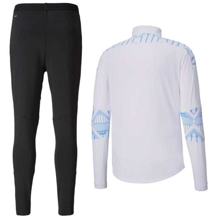 Manchester City white/grey pre-match technical tracksuit 2020/21 - Puma