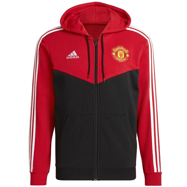 Manchester United Casual 3S hooded presentation tracksuit 2021/22 - Adidas