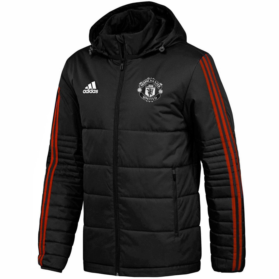 Manchester United UCL winter training bench soccer jacket 2018 - Adidas - SoccerTracksuits.com