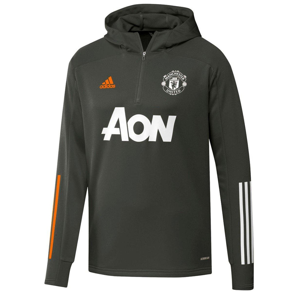 Manchester United hooded training technical tracksuit 2020/21 - Adidas - SoccerTracksuits.com