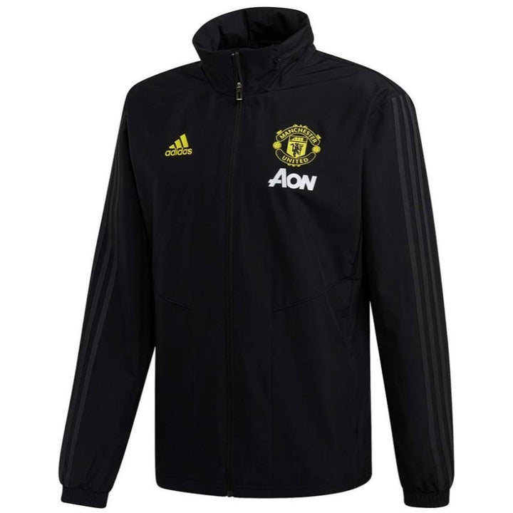 Manchester United soccer black training rain jacket 2019/20 - Adidas