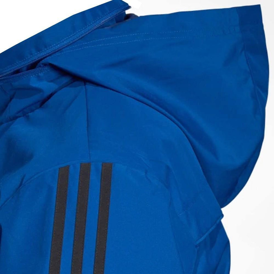 Manchester United soccer blue training rain jacket 2019/20 - Adidas - SoccerTracksuits.com