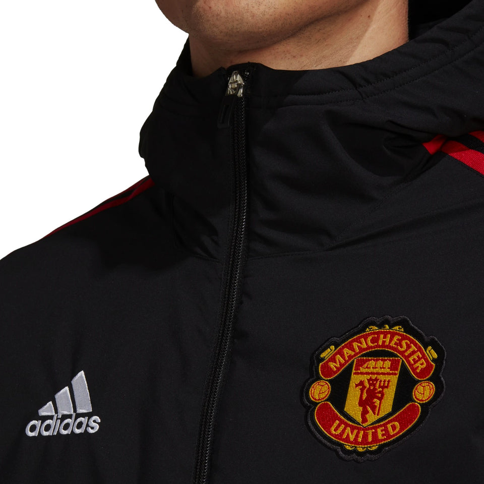 Manchester United soccer retro bench padded jacket 2022 - Adidas
