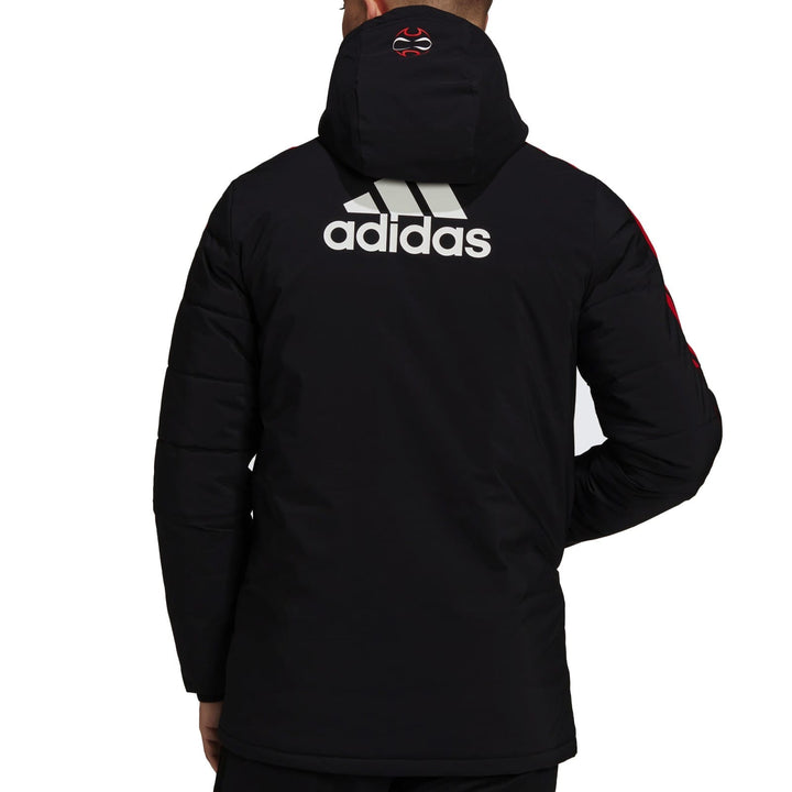 Manchester United soccer retro bench padded jacket 2022 - Adidas