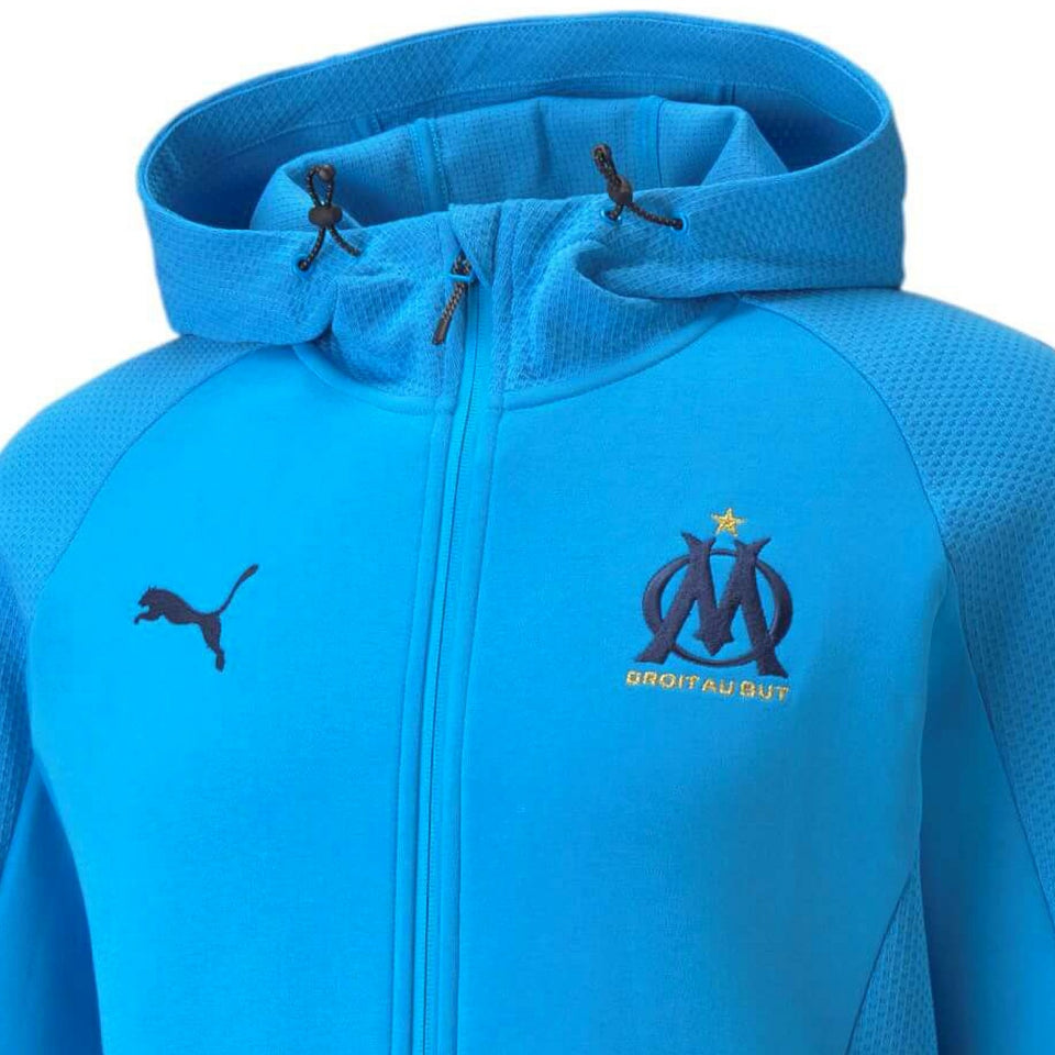 Olympique Marseille Casual hooded presentation tracksuit 2021/22 - Puma