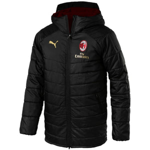 AC Milan training bench soccer padded jacket 2018/19 - Puma - SoccerTracksuits.com