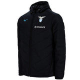 Mizuno Lazio bomber jacket in black featuring the Lazio logo and Binance branding