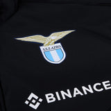Close-up of the Mizuno Lazio bomber jacket featuring the Lazio logo prominently displayed