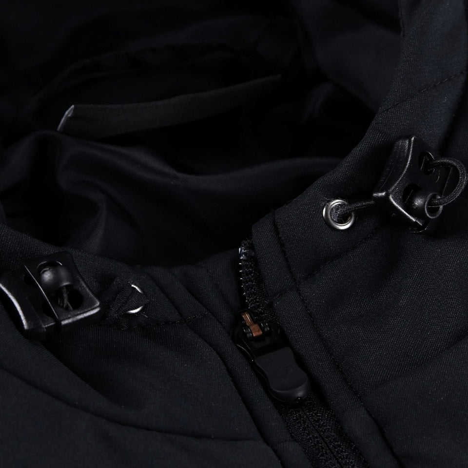 Close-up of Mizuno Lazio bomber jacket showcasing zipper and fabric details for style and comfort