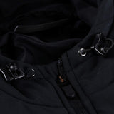 Close-up of Mizuno Lazio bomber jacket showcasing zipper and fabric details for style and comfort
