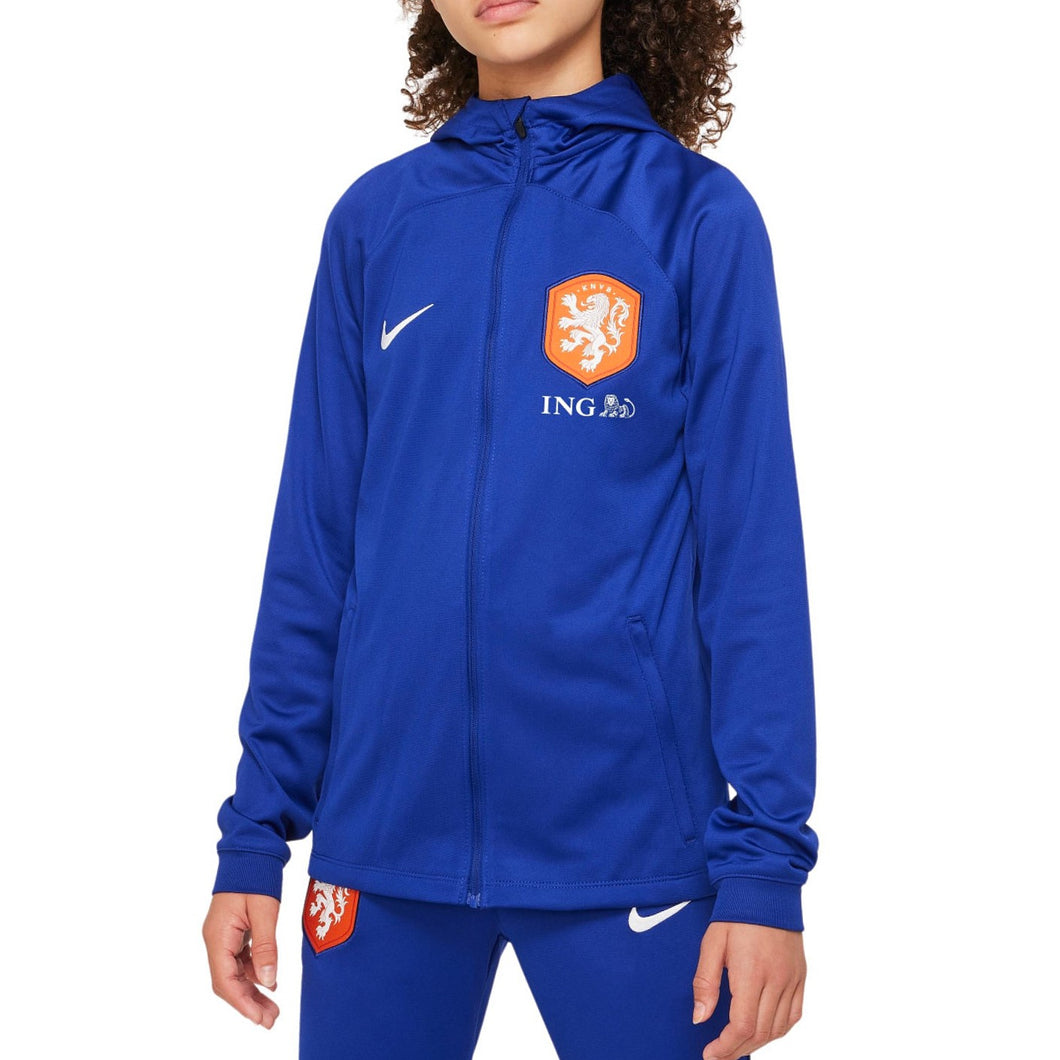 Kids - Netherlands hooded training presentation tracksuit 2022/23 - Nike –