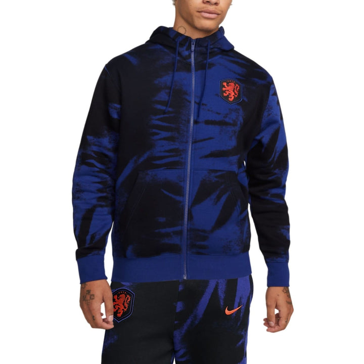 Netherlands blue/black camo Casual fleece tracksuit 2022/23 - Nike