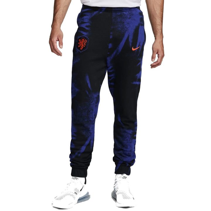Netherlands blue/black camo Casual fleece tracksuit 2022/23 - Nike