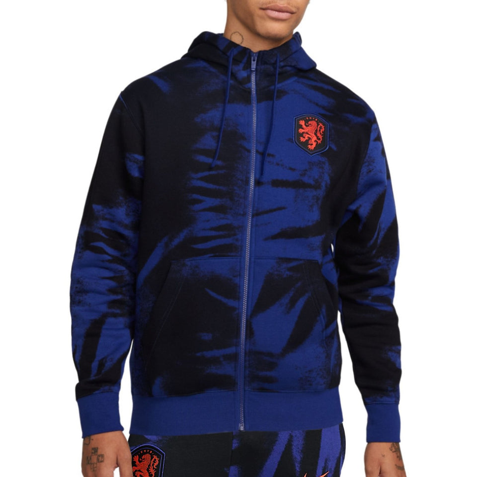Netherlands blue/black camo Casual fleece tracksuit 2022/23 - Nike
