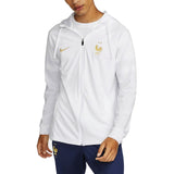 France hooded tracksuit Nike in white with gold logo for athletes and fans