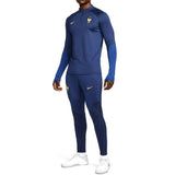 Nike France training tracksuit 2022 featuring a blue design with the team logo and breathable fabric